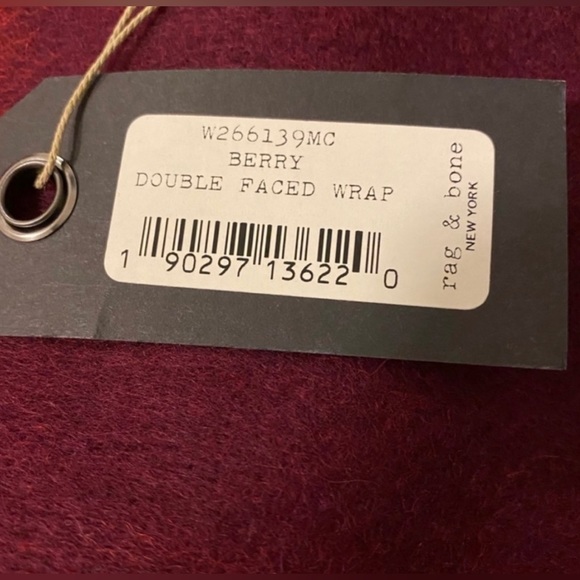 Brand new Rag & Bone Double Faced Wrap/Poncho, Reversible, 100% Merino Wool NWT - Picture 4 of 7